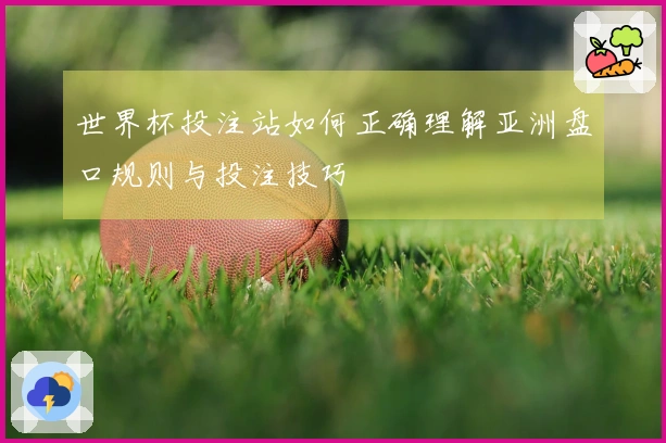 世界杯投注站如何正确理解亚洲盘口规则与投注技巧