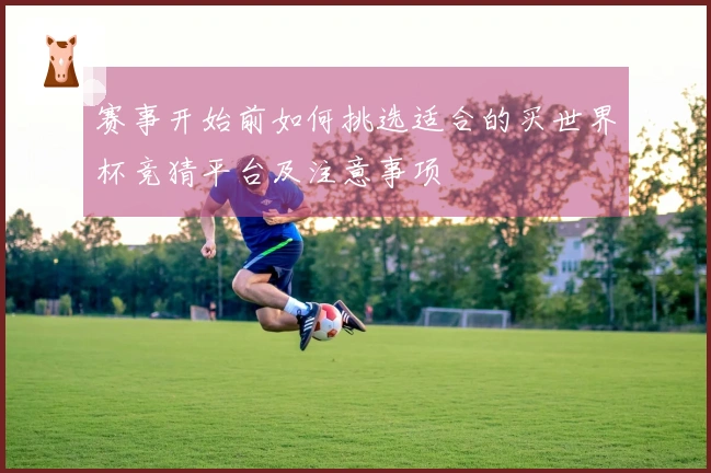 赛事开始前如何挑选适合的买世界杯竞猜平台及注意事项